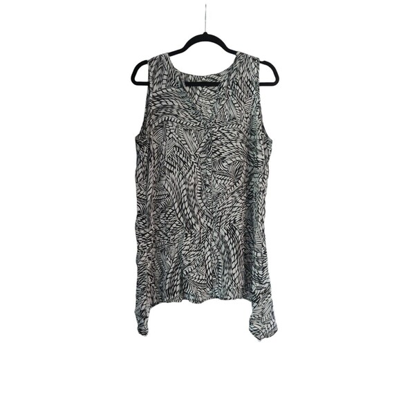 Spense Women's Blouse Sleeveless Print Size LARGE - Picture 1 of 4